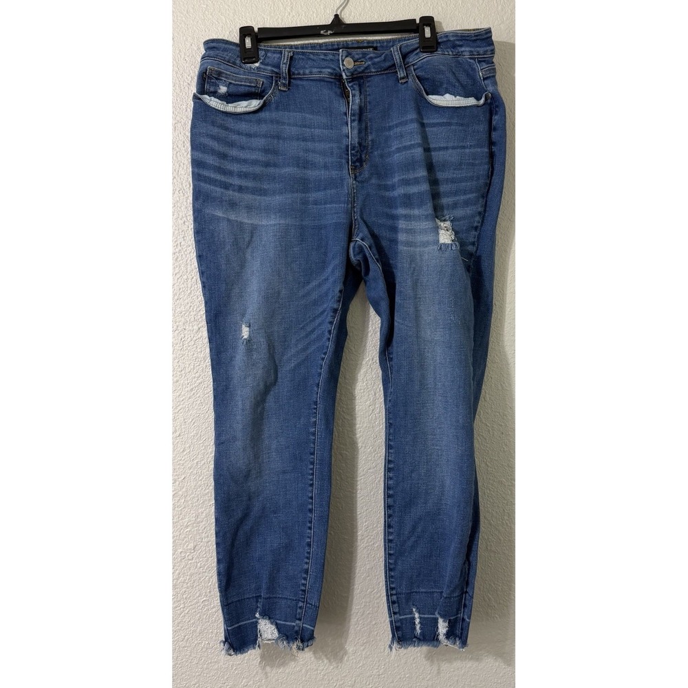 judy blue size 20 plus jeans Stretch Boho Distressed Western comfort
